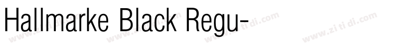 Hallmarke Black Regu字体转换